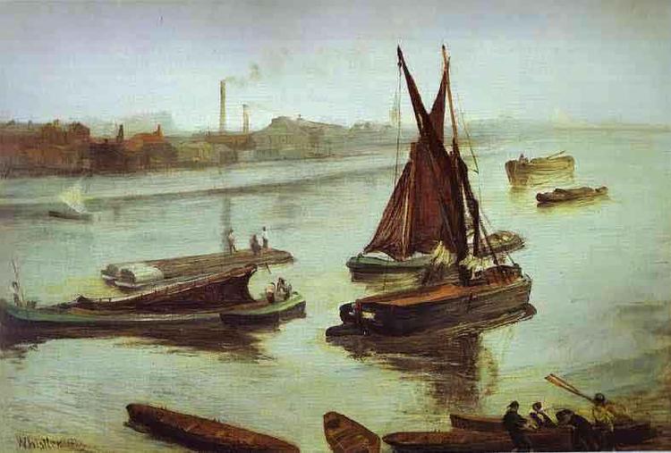 James Abbott Mcneill Whistler Old Battersea Beach China oil painting art